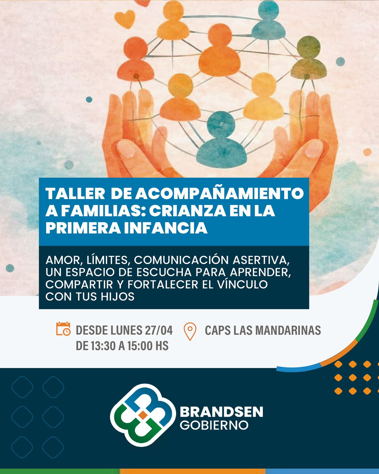 Se inicia un taller de acompañamiento a familias en CAPS Las Mandarinas