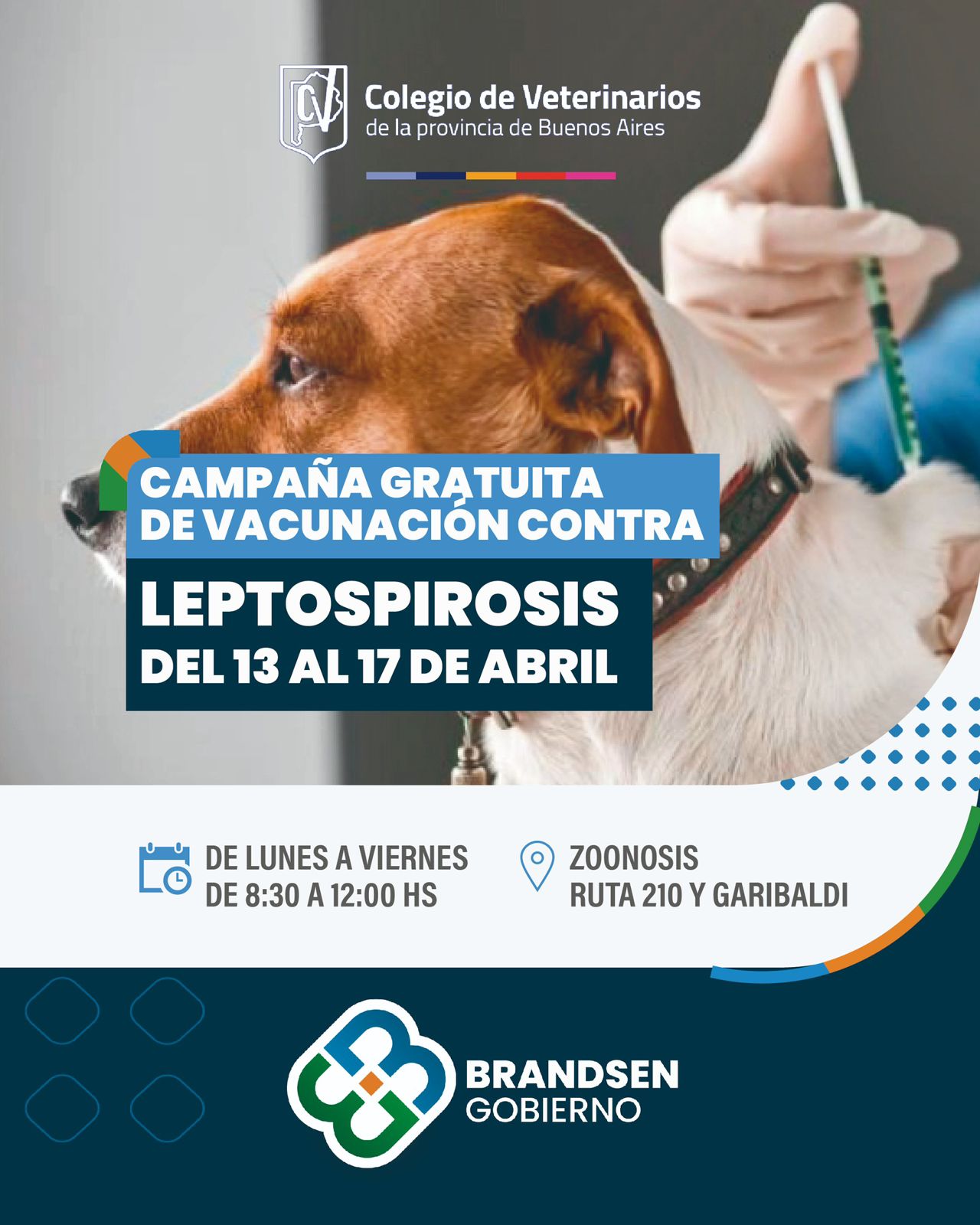 CAMPAÑA GRATUITA DE VACUNACIÓN CONTRA LA LEPTOSPIROSIS