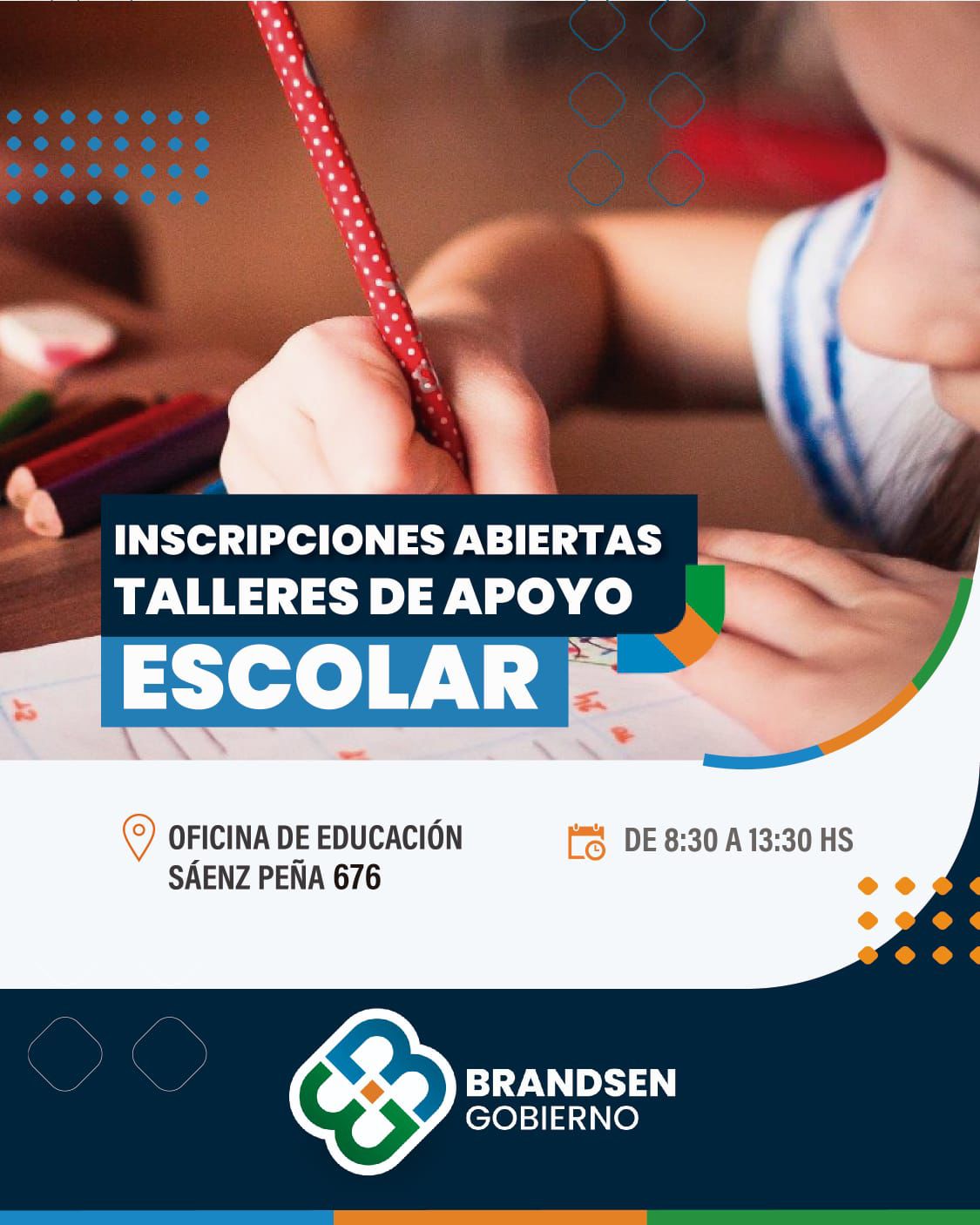 INSCRIPCIONES ABIERTAS PARA LOS TALLERES DE APOYO ESCOLAR