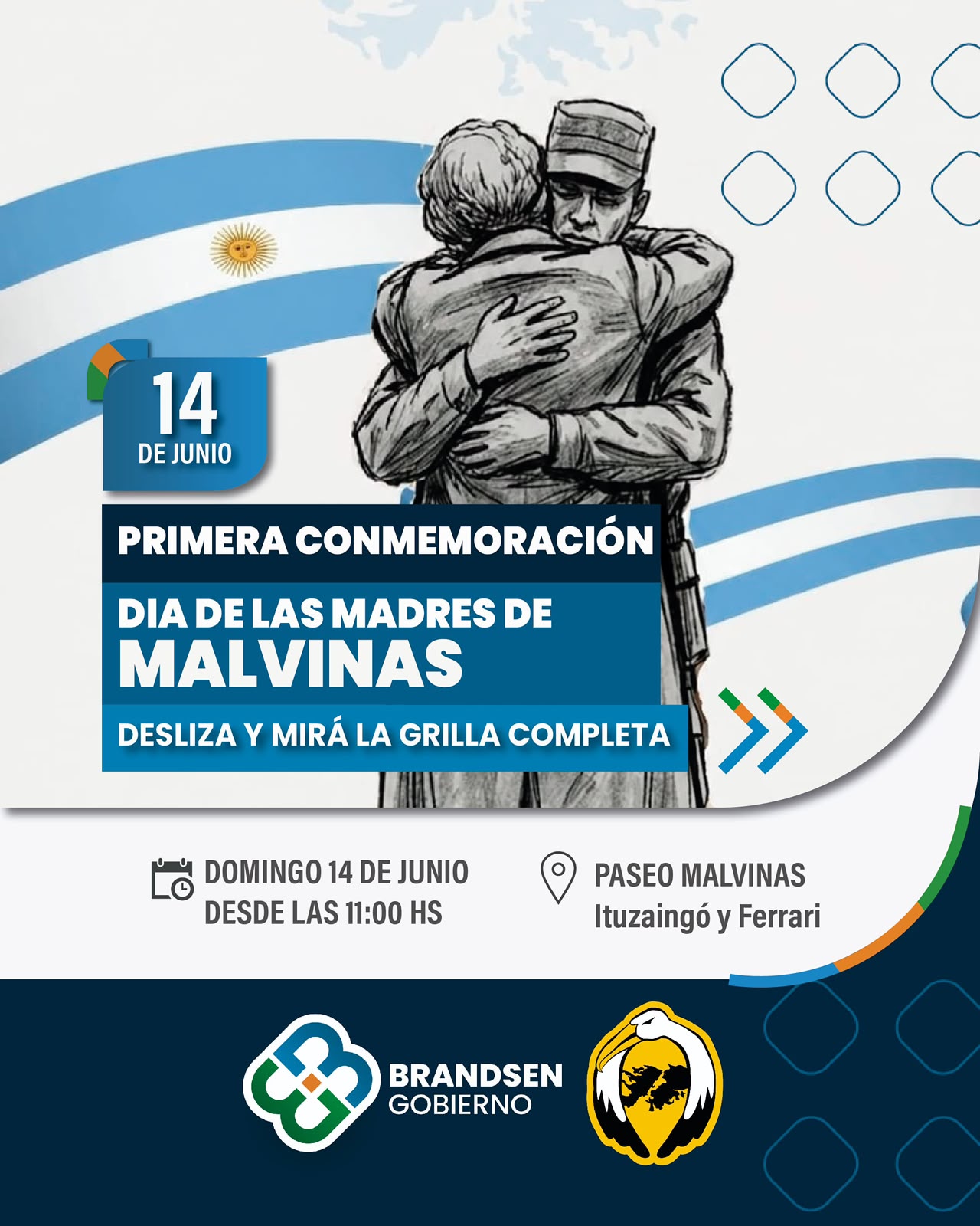 PRIMERA CONMEMORACIÓN DEL DÍA DE LAS MADRES DE MALVINAS EN BRANDSEN
