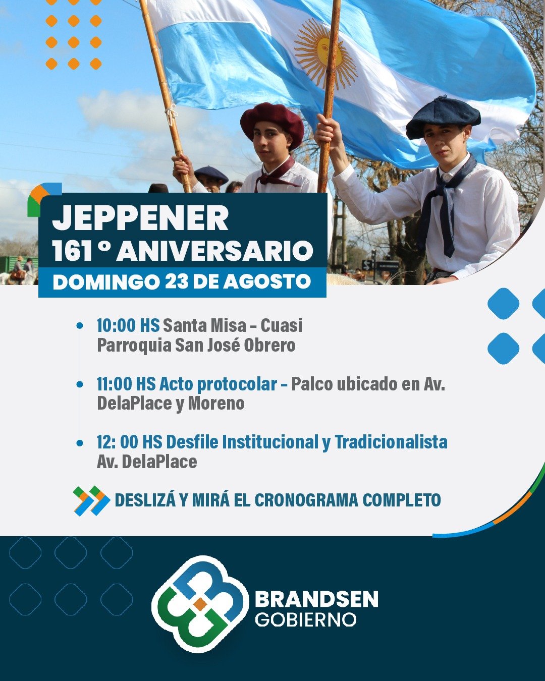 Jeppener celebra su 161° aniversario con una jornada de actividades