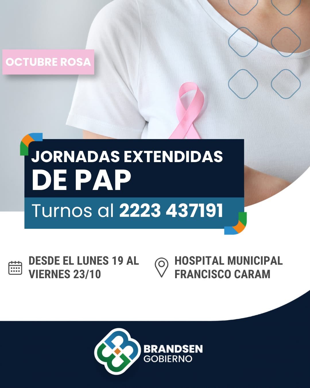 Jornadas extendidas de PAP en el Hospital Municipal en el marco de Octubre Rosa